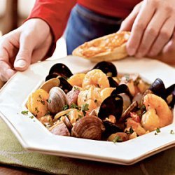 Classic Bouillabaisse with Rouille-Topped Croutons recipe