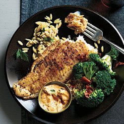 Sauteed Flounder and Spicy Remoulade recipe