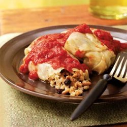 Barley-Stuffed Cabbage Rolls with Pine Nuts and Currants recipe