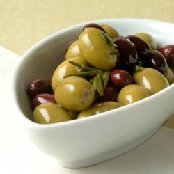Warm Olives with Wild Herbs recipe