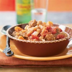 Pork Stew with Chickpeas and Sweet Potatoes recipe