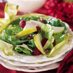 Pear Salad with Raspberry Cream recipe