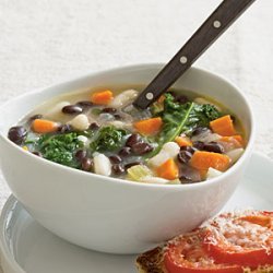 Two-Bean Soup with Kale recipe