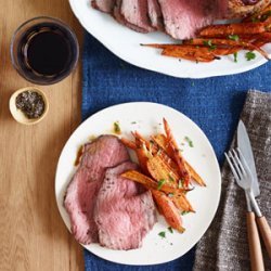 Roast Beef With Balsamic Glazed Carrots recipe