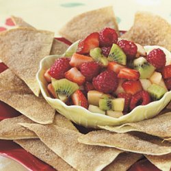 Fruit Salsa with Cinnamon Chips recipe