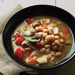 Pork and Herbed White Beans recipe