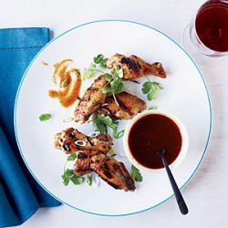 Chicken Wings with Molasses Barbecue Sauce recipe