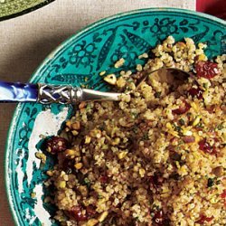 Quinoa with Dried Cherries and Pistachios recipe