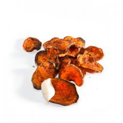 Oven Roasted Sweet Potato Chips with Ranch Dip recipe