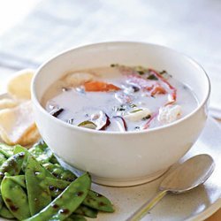Thai Hot and Sour Soup with Shrimp recipe