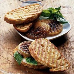 Provolone, Basil, and Onion on Italian Bread recipe