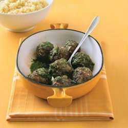Pesto Meatballs and Couscous recipe