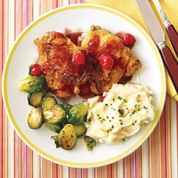 Chicken Thighs with Cherry Sauce recipe