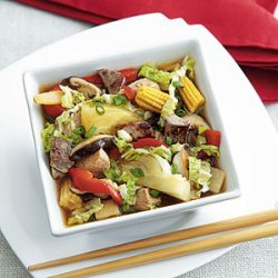 Braised Turkey and Asian Vegetables recipe