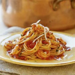 Italian-style Shrimp with Spaghetti recipe