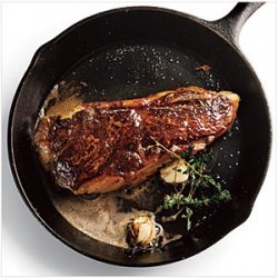 Pan-Seared Strip Steak recipe