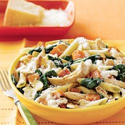 Penne with Squash and Chicken recipe
