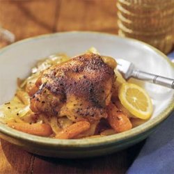Braised Chicken Thighs With Carrots and Potatoes recipe