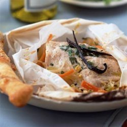 Fish in Paper Parcels with Leeks, Fennel, Chives, and Vanilla recipe