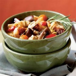Roasted Vegetable-Rosemary Chicken Soup recipe