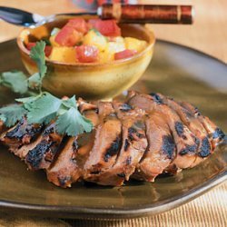 Barbecued Duck with Mango Salsa recipe