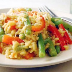 Sweet Pepper and Green Bean Risotto recipe