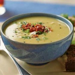 Leek and Lima Bean Soup with Bacon recipe