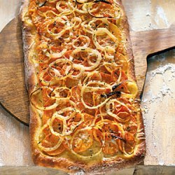 Sweet Potato Pizza with Onion and Rosemary recipe