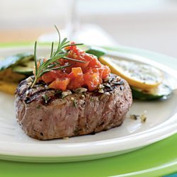Rosemary Grilled Steak with Tomato Jam recipe