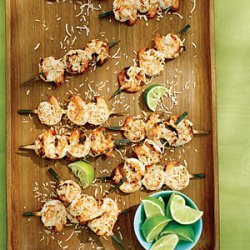 Coconut Lime Shrimp Skewers recipe