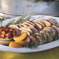 Roast Pork Loin With Peach Glaze recipe