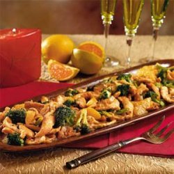 Spicy Ginger-and-Orange Chicken with Broccoli recipe