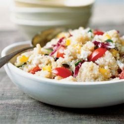 Colorful Quick Quinoa Grecian Salad recipe