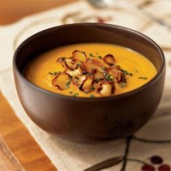Carrot-Parsnip Soup with Parsnip Chips recipe