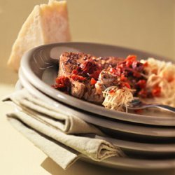 Spiced Tuna with Mediterranean Wine Sauce recipe