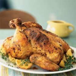Roasted Chicken with Lemons and Thyme recipe