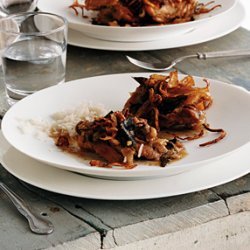 Aromatic Braised Chicken with Fried Onions recipe