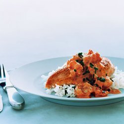 Chicken Breasts with Rock-Shrimp Sauce recipe