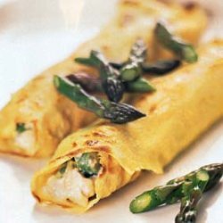 Chicken Crepes with Asparagus and Mushrooms recipe