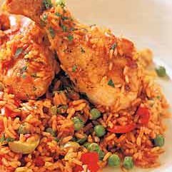 Spanish-Style Chicken with Saffron Rice (Arroz con Pollo) recipe
