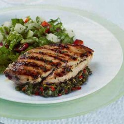 Grilled Chicken with Mint, Orange, and Chile Chutney recipe