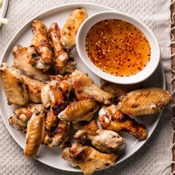 Thai-Style Broiled Chicken Wings with Hot-and-Sour Sauce recipe
