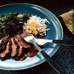 Broiled Duck Breasts with Orange Chipotle Sauce recipe