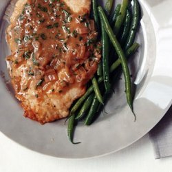 Turkey Cutlets in Anchovy-Butter Sauce recipe