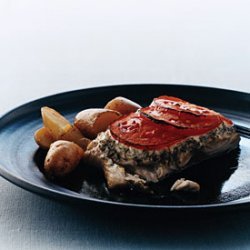 Broiled Bluefish with Tomato and Herbs recipe