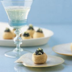 Pastry Puffs with Caviar recipe