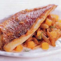 Sauteed Red Snapper Fillets with Fennel and Orange recipe
