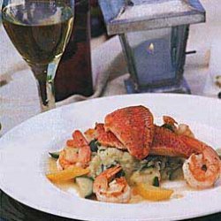 Rouget and Shrimp with Lemon Sauce recipe
