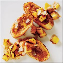 Coconut French Toast with Grilled Pineapple recipe