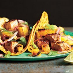 Tacos Al Pastor with Grilled Pineapple Salsa recipe